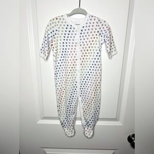 NWT ROLLER RABBIT Infant Disco Hearts Footie Pajamas Size 3-6M